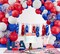 Red White Blue Balloons Arch Garland Kit-123Pcs Confetti Balloon Colorful Balloon for Birthday Anniversary Baby Shower Engagement Wedding Retirement Party Decoration